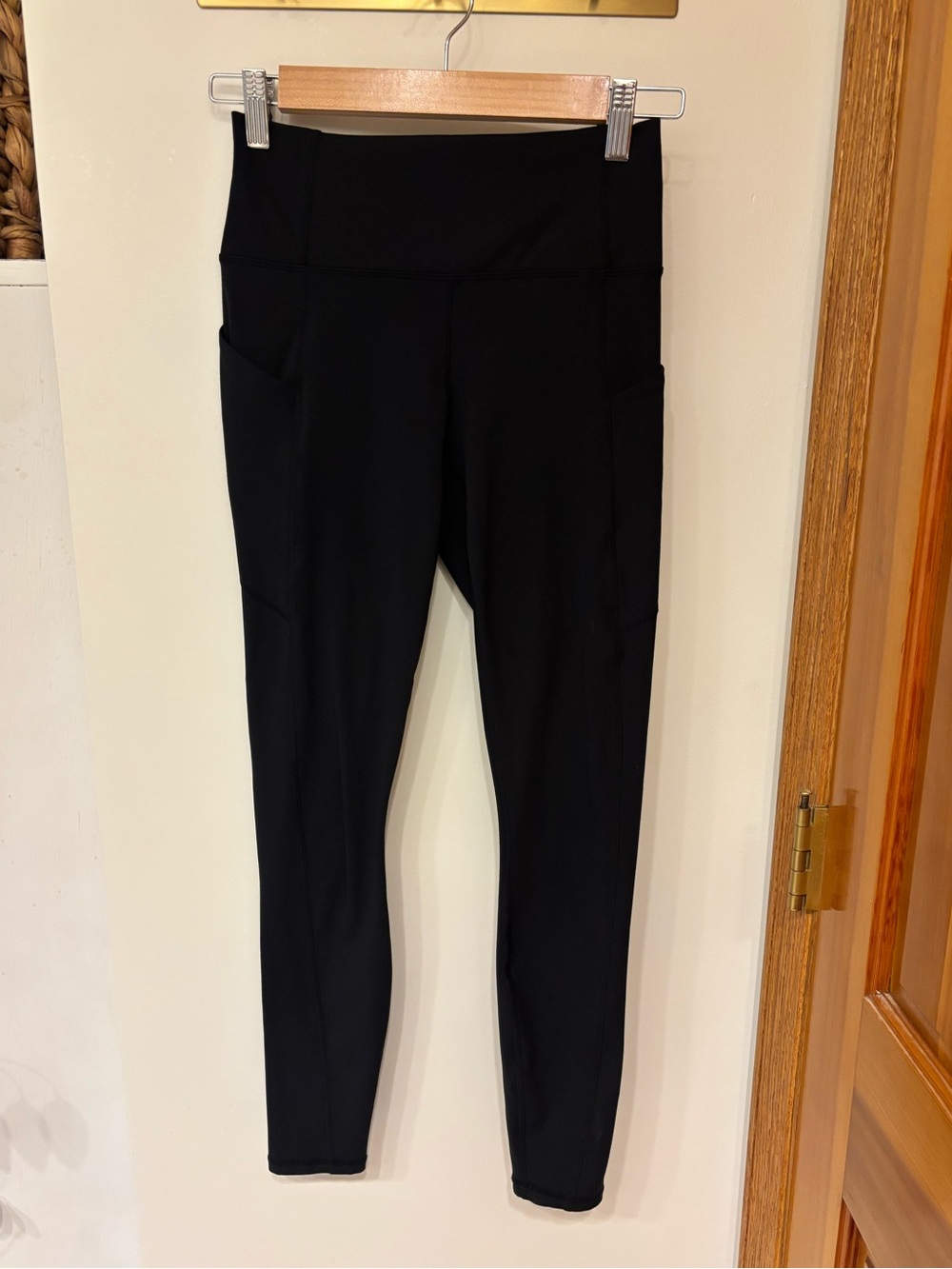 Fabletics Pure Luxe High-Waist Black Pocket Leggings - size small